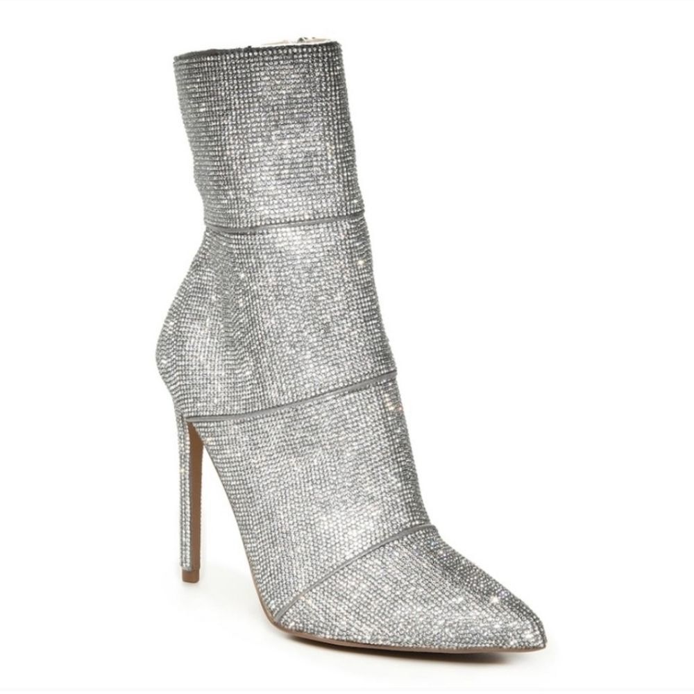 Steve Madden Winona Rhinestone Booties sz 6.5 - Picture 1 of 6